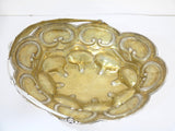 12.5" Sterling Silver Gilt Inside Gubkin Antique Russian 1857 Folk Motif Basket