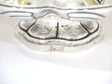 13.5" Sterling Silver Gilt Inside Adolf Sper Antique Russian 1836 Foliate Basket