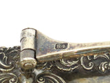 13.5" Sterling Silver Gilt Inside Adolf Sper Antique Russian 1836 Foliate Basket