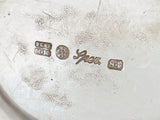 13.5" Sterling Silver Gilt Inside Adolf Sper Antique Russian 1836 Foliate Basket