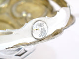 12.5" Sterling Silver Gilt Inside Gubkin Antique Russian 1857 Folk Motif Basket