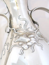 18 in - Sterling Silver Gorham Antique Daffodil Motif Fancy Vase