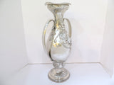18 in - Sterling Silver Gorham Antique Daffodil Motif Fancy Vase