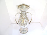 18 in - Sterling Silver Gorham Antique Daffodil Motif Fancy Vase