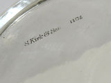 5 in - 916 Silver S. Kirk & Son Antique 1890-1896 Floral Repousse Butter Dish