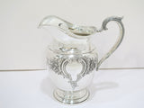 9.25 in - Sterling Silver International Sterling Antique Floral Pitcher