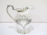 9.25 in - Sterling Silver International Sterling Antique Floral Pitcher