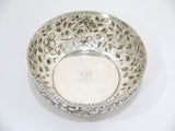 7.5 in - Sterling Silver Jacobi & Co. Antique Floral Repousse Serving Bowl