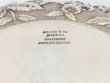 7.5 in - Sterling Silver Jacobi & Co. Antique Floral Repousse Serving Bowl