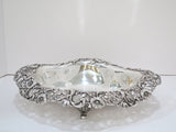 15.25 in - Sterling Silver Gorham Antique Floral Openwork Centerpiece Bowl