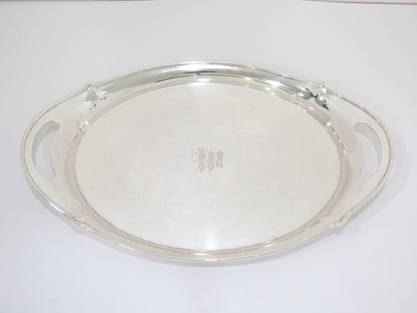 14.5 in - Sterling Silver Gorham Antique Small Oval Tray w/ Handles