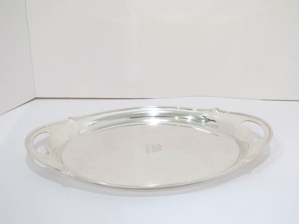 14.5 in - Sterling Silver Gorham Antique Small Oval Tray w/ Handles