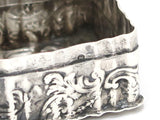 2 in - European Silver Antique Continental Country Life Scenes Pill Box