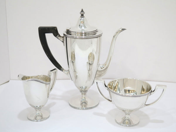 3 piece - 9.25 in - Sterling Silver Tiffany & Co. Antique Small Tea / Coffee Set