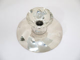 7 in - 950 Silver Antique Japanese Wavy Footed Round Candy Nut Dish