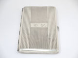 6 3/8 in - Sterling Silver Antique Japanese Woman w/ Fabric Roll Cigarette Case