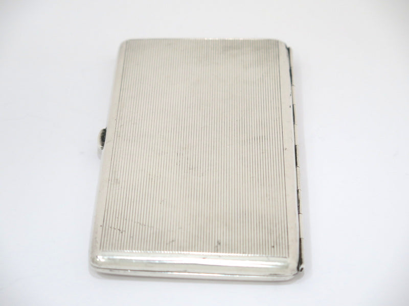 6 3/8 in - Sterling Silver Antique Japanese Woman w/ Fabric Roll Cigarette Case