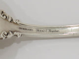 9.25 in - Sterling Silver Reed & Barton Antique Tulip-Shaped Serving Fork