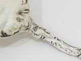 9.25 in - Sterling Silver Durgin Antique Floral Serving Fork