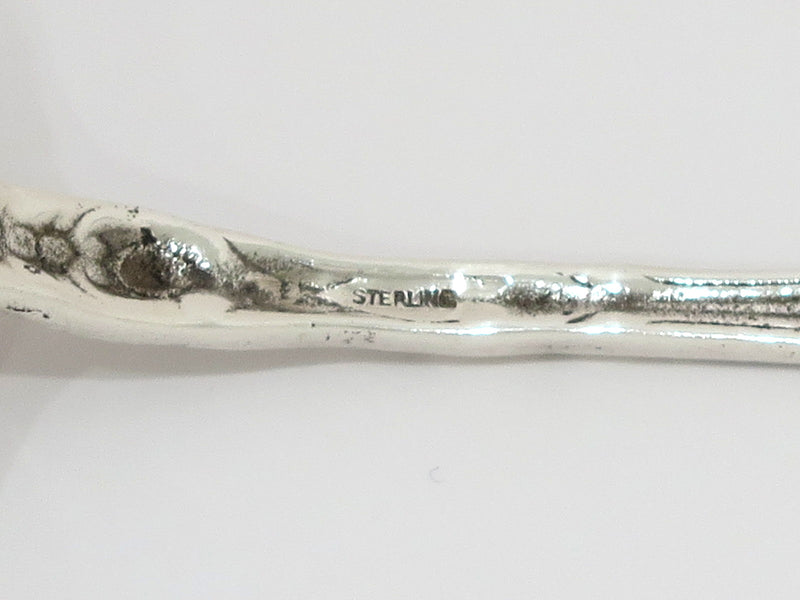 9 3/8 in - Sterling Silver Antique American Floral Serving Fork