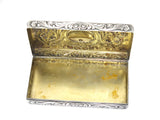 6 7/8 in - Sterling Silver Gilded Interior Tiffany & Co. Antique Crown Lions Box