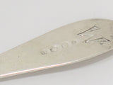 8 7/8 in - European Silver Antique Dutch Floral Slotted Spoon