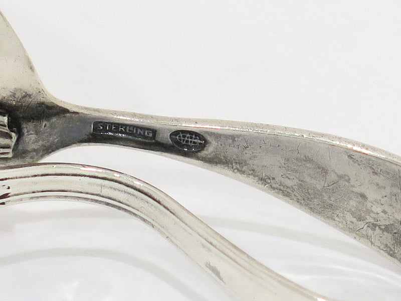 3.5 in - Sterling Silver Webster Co. Antique Cat "ABC" Baby Spoon