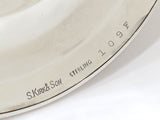 Pair of 4" Sterling Silver S. Kirk & Son Vintage Floral Repousse Candle Holders