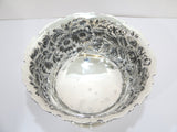 9.75 in - Sterling Silver Stieff Vintage Floral Repousse Footed Serving Bowl