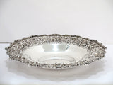 11.5 in - Sterling Silver S. Kirk & Son Antique Floral Repousse Serving Bowl