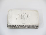 5.5 in - Sterling Silver Dominick & Haff Antique Floral Repousse Box