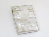 3.5" Bone Mother of Pearl Antique European Greek Ancient Warrior Cameo Card Case