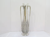 17.5 in Sterling Silver Tiffany & Co. Antique Foliate Motif Tall Vase w/ Handles