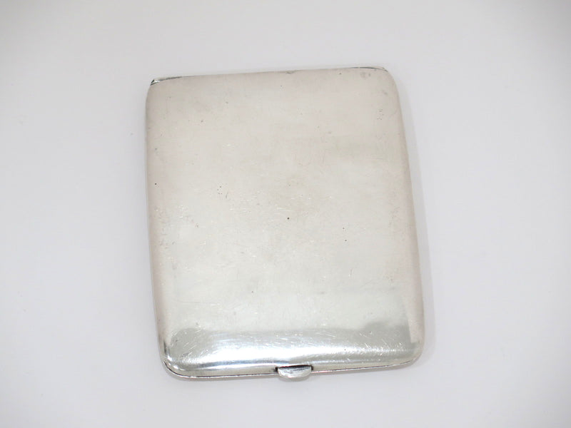 4" Sterling Silver 14K Gold Elgin American Mfg Co Antique Striped Cigarette Case