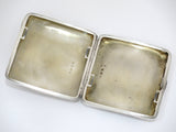 3 3/8 in - Sterling Silver Antique English 1894 Floral Motif Cigarette Case