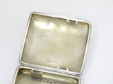 3 3/8 in - Sterling Silver Antique English 1894 Floral Motif Cigarette Case