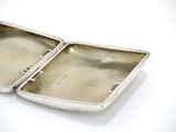 3 3/8 in - Sterling Silver Antique English 1894 Floral Motif Cigarette Case