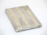 4 5/8 in - Sterling Silver 14K Gold Tiffany & Co. Antique Striped Cigarette Case