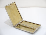 4.25 in - Sterling Silver Black Enamel Antique American Striped Cigarette Case