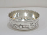 Sterling Silver International Sterling Antique Child's Bowl & Plate w/ Animals