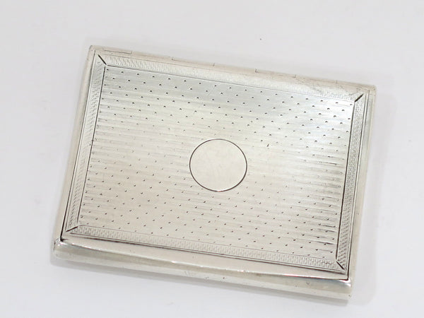 3 in - 900 Silver Vintage European Curved Cigarette Case