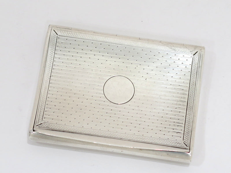 3 in - 900 Silver Vintage European Curved Cigarette Case