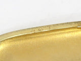 3.5 in - European Silver Gilt Antique German Coat of Arms Cigarette Case