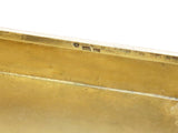 3 in - 900 Silver Gilt Interior Vintage European Guilloche Cigarette Case