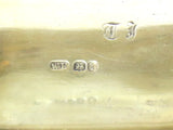 3 in - Sterling Silver Gold Wash Interior Antique English 1824 Snuff Box