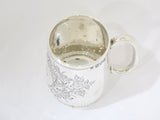 3 in - Sterling Silver Gibson, Belfast Antique 1899 Floral Child's Cup