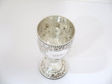 5 7/8 in - Coin Silver William Gale & Son Antique 1853-66 Floral Goblet
