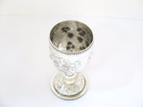 6 7/8 in - Coin Silver Jones, Ball & Co. Antique 1853-55 Grapevine Motif Goblet