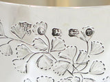 6 in - Sterling Silver Antique English 1868 Foliate Motifs Goblet