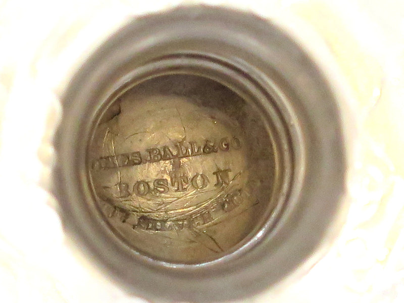6 7/8 in - Coin Silver Jones, Ball & Co. Antique 1853-55 Grapevine Motif Goblet